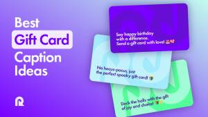 gift card captions