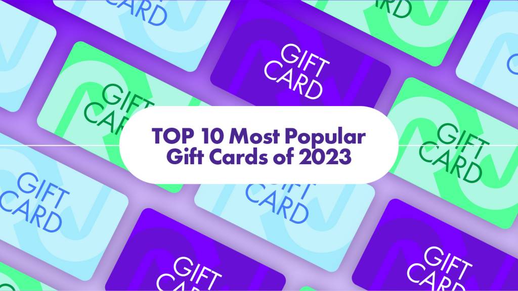 top 10 most popular gift cards